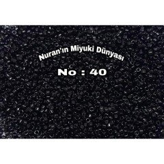 No: 40 Miyuki Delica 11/00 DB0010 | Parlak Siyah 3 gram