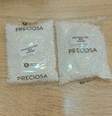 8 mm Dökme Kum Boncuklar, Beyaz, 25 Gram