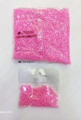 8 mm Dökme Kum Boncuklar, Pembe, 25 Gram