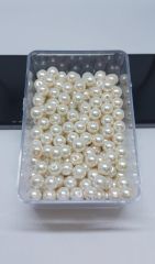 Cam İnciler , 8 mm , İnci Rengi , 5 gram