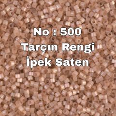 No: 500 Miyuki Delica 11/00 DB1803 | Tarçın rengi İpek Saten 3 Gram
